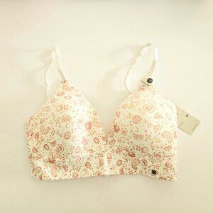 Lucky Brand Cream Floral Bra Size 36B - NWT
